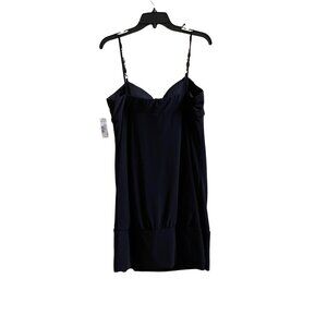 Elegant Black Spagetti Strap Dress With Beaded Straps & Knot Front Design -